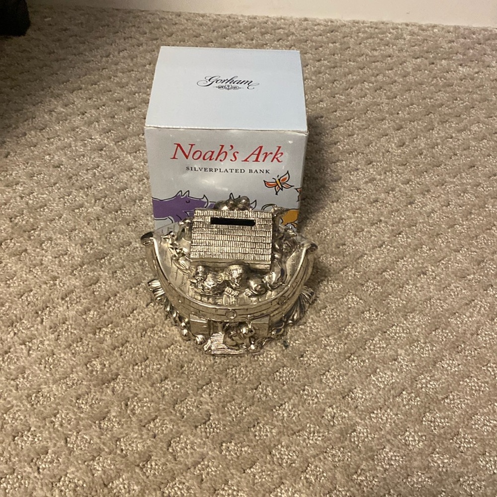 Noah’s Ark Silverplated Bank
